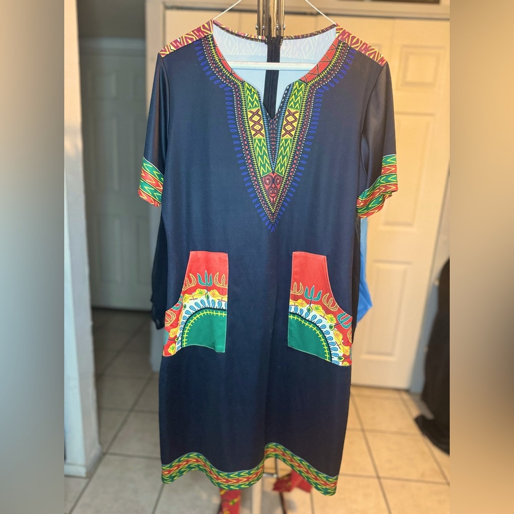 Colorful Dashiki Dress